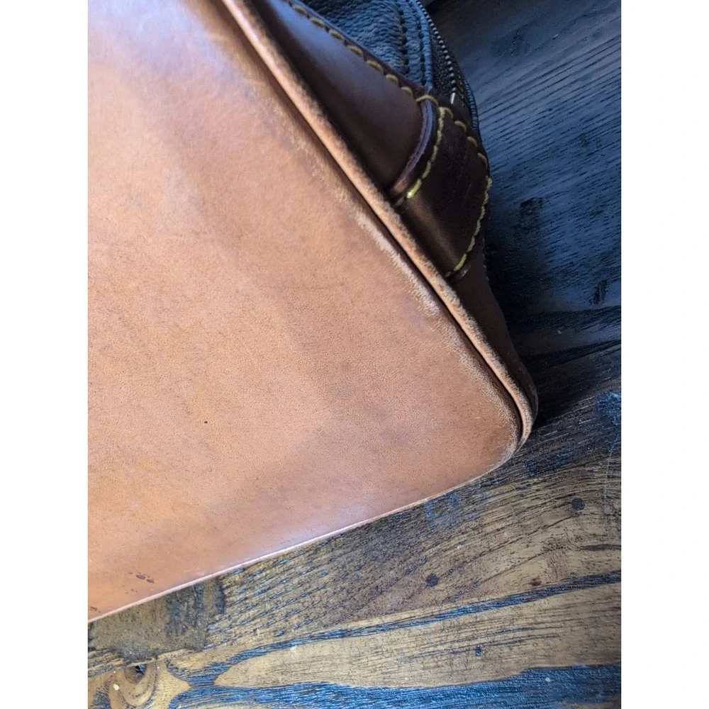 Louis Vuitton Alma PM Monogram Canvas Leather Vintage Bag‎ Brown Vintage